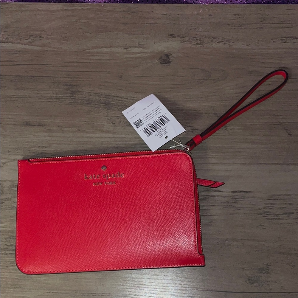 Kate Spade Red Clutch - Picture 3 of 10